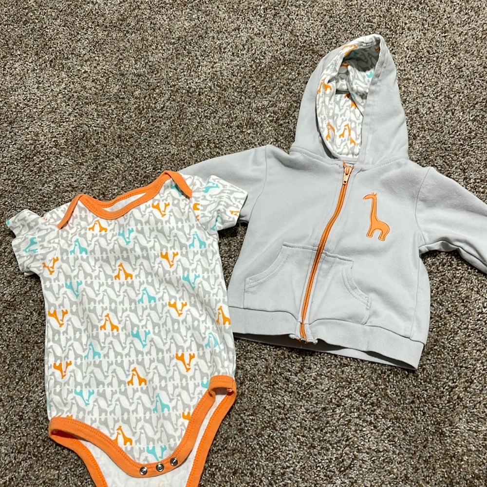 Yoga Sprout Onesie and Sweatshirt